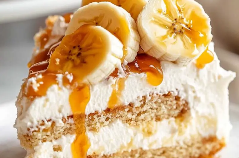 Bananas Foster Poke Cake