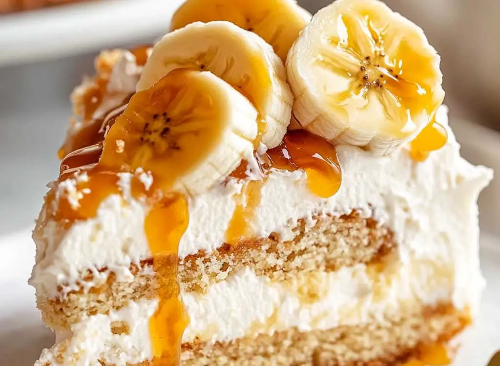 Bananas Foster Poke Cake