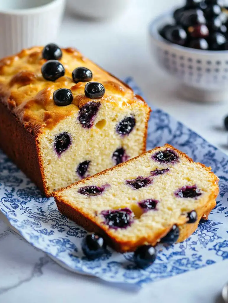 Key Ingredients for Blueberry Cream Cheese Butter Cake