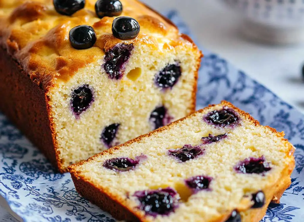 Blueberry Cream Cheese Butter Cake