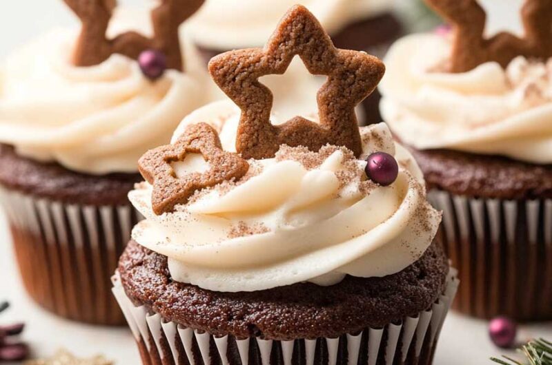 Gingerbread Cupcakes with Cream Cheese Frosting Recipe