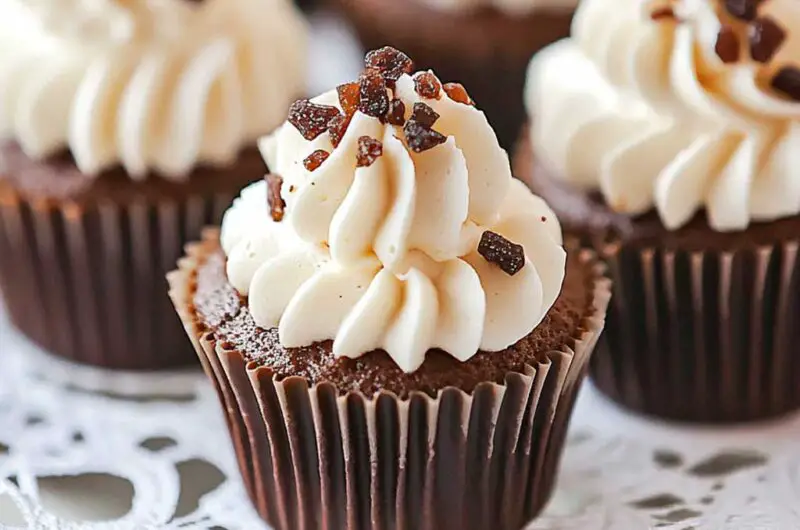 Mini Baileys Chocolate Cheesecakes