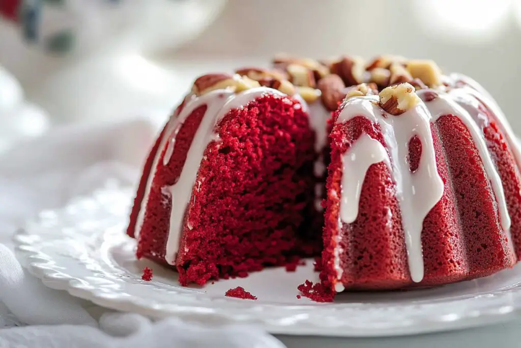 Mini Red Velvet Bundt Cakes