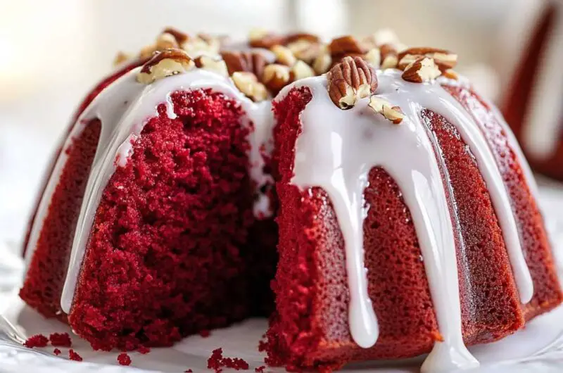 Mini Red Velvet Bundt Cake