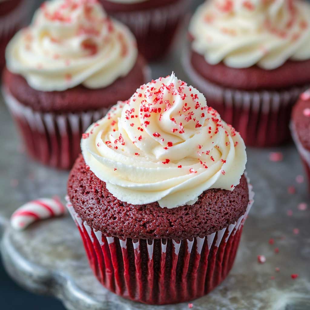 Red Velvet Peppermint Cupcakes Recipe