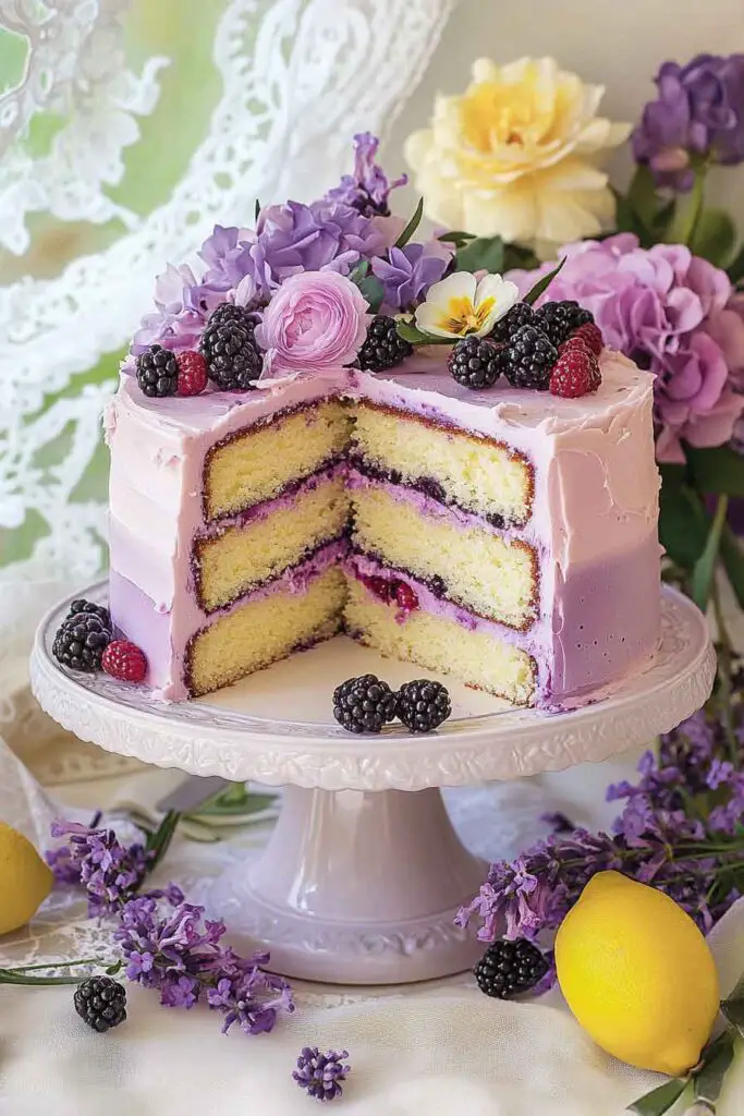 Blackberry Lavender Cake