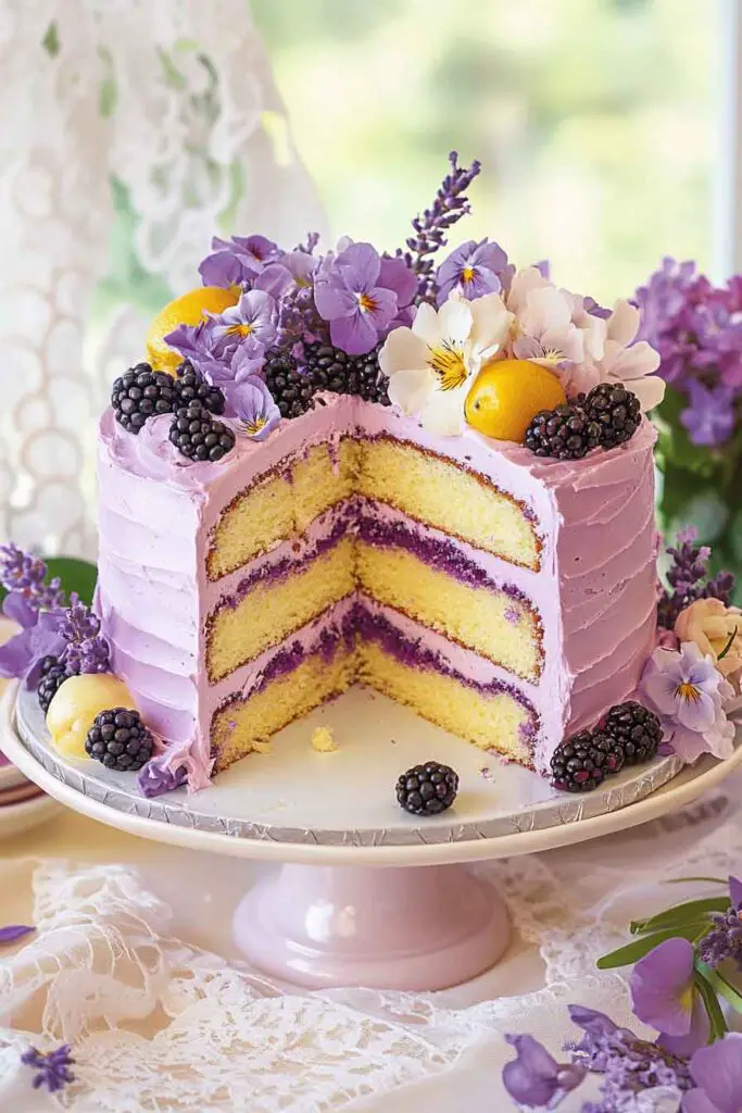 How to Make Blackberry Lavender Cake – Step-by-Step Instructions