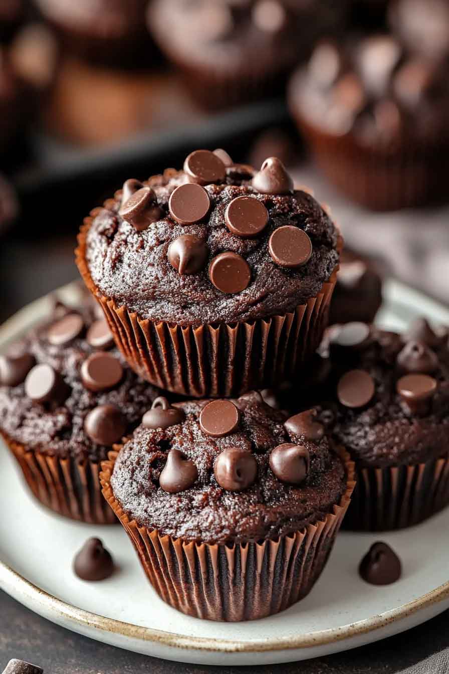 Triple Chocolate Muffins