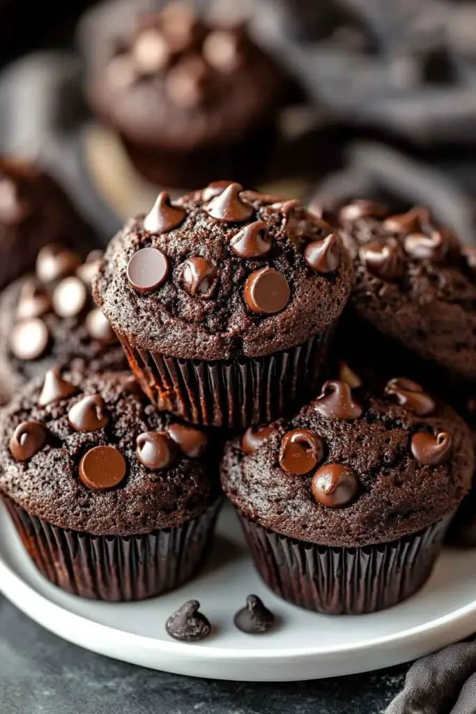 Easy Triple Chocolate Muffins