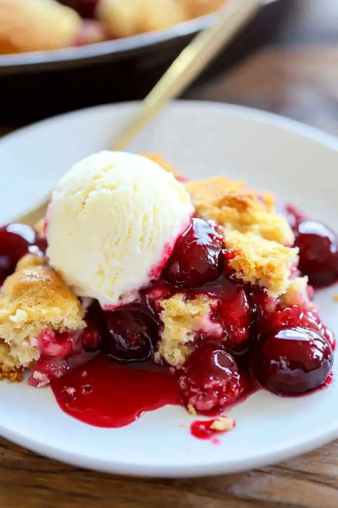 Cherry Dump Cake with Canned Cherries or Fresh Cherries