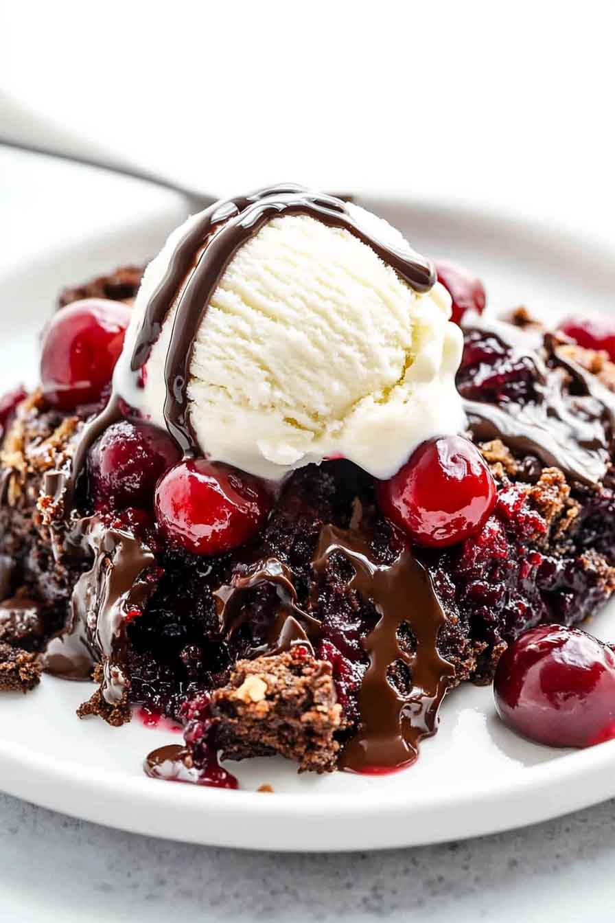 Chocolate Cherry Dump Cake