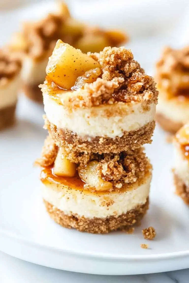 apple Pie Mini Cheesecake Bites