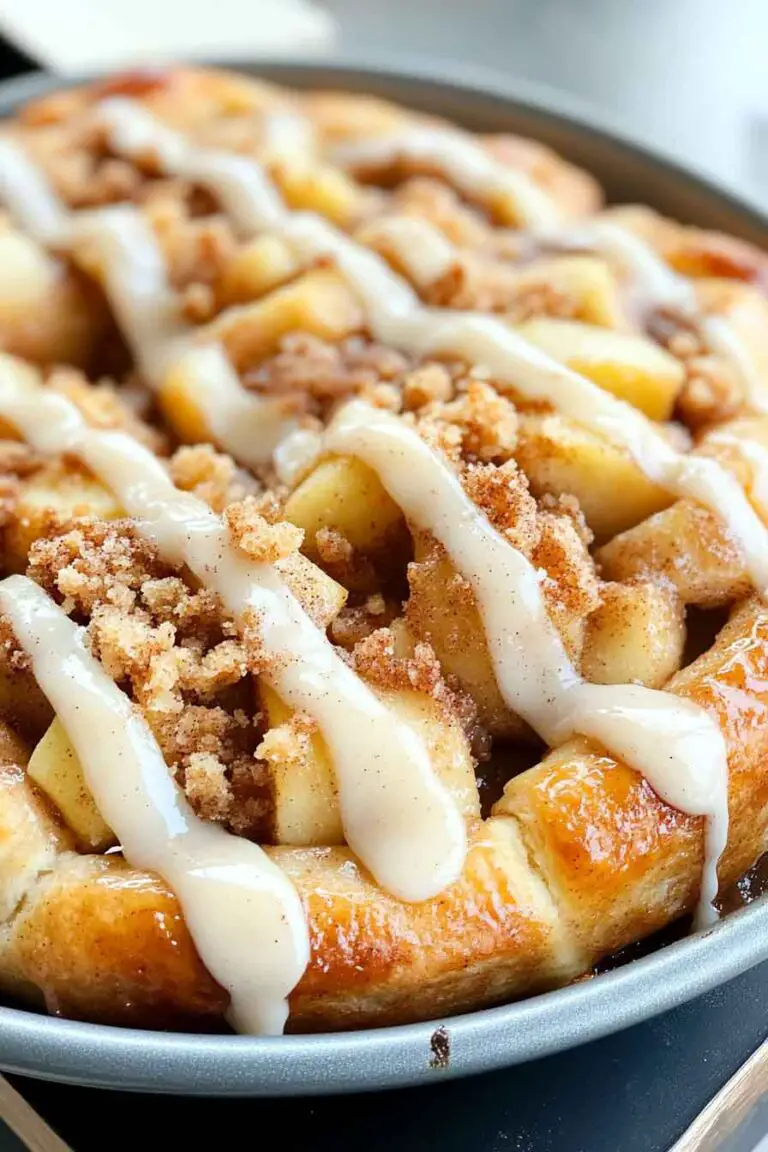 Apple Pie Stuffed Cinnamon Rolls