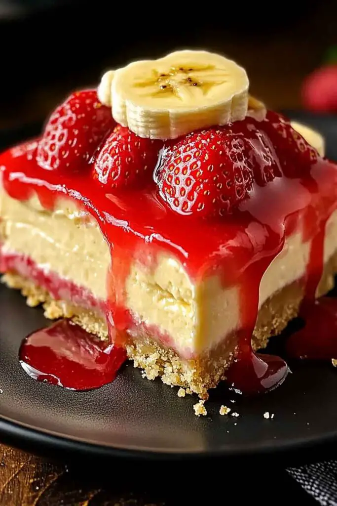 banana Pudding Strawberry Cheesecake