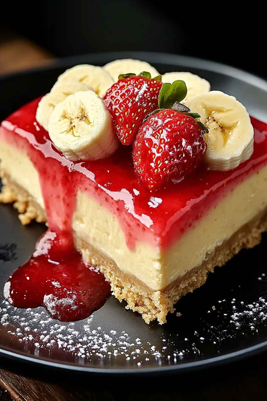 banana Pudding Strawberry Cheesecake Recipe