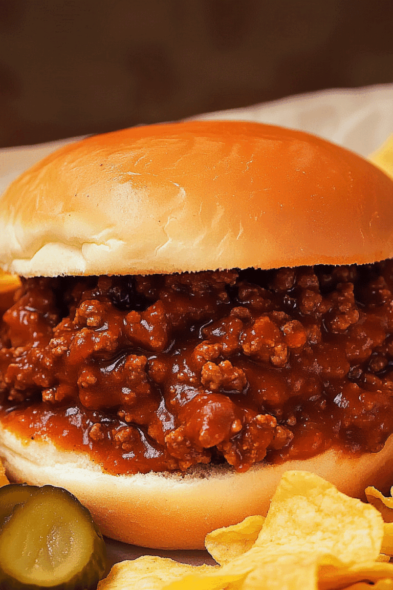 Best Ever Homemade Sloppy Joes