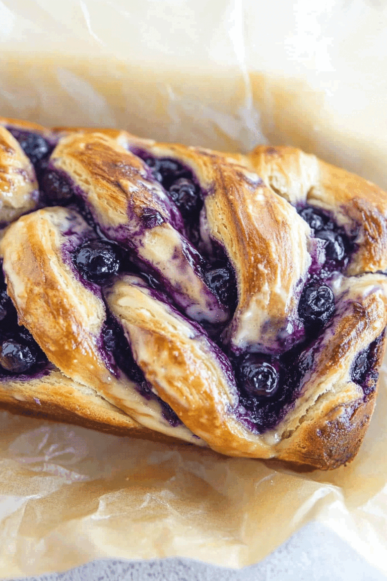 Blueberry Cream Cheese Babka Recipe