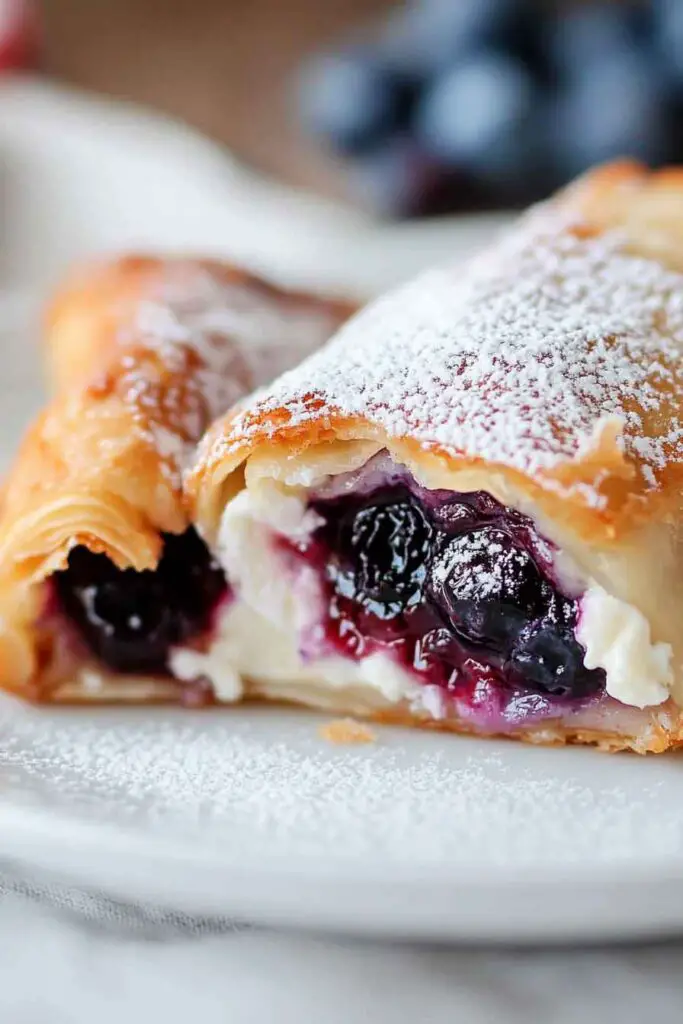 Blueberry Cream Cheese Egg Rolls
