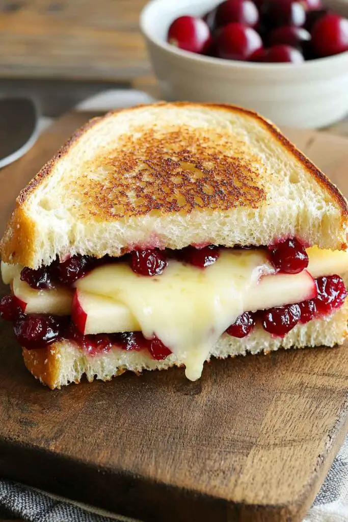 How to Make Brie Apple Cranberry Grilled Cheese
