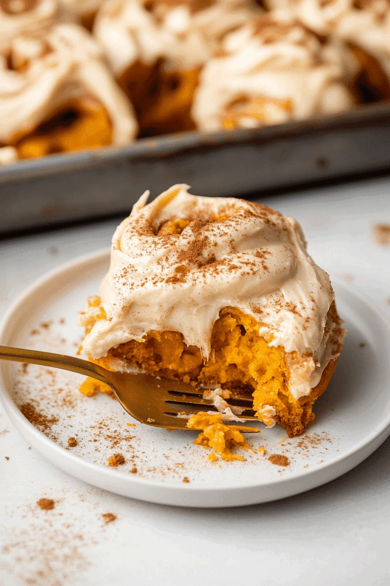 Brown Butter Pumpkin Cinnamon Rolls