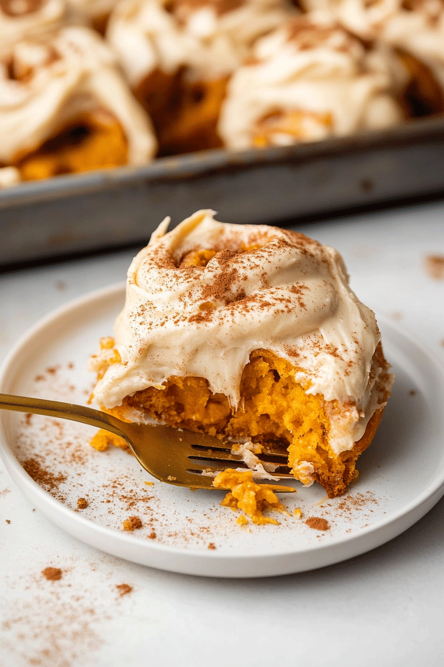 Brown Butter Pumpkin Cinnamon Rolls
