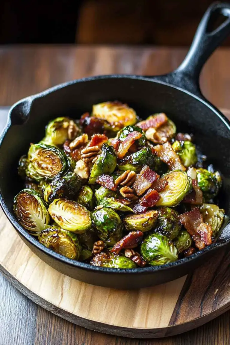brussels Sprouts Maple Bourbon Sauce