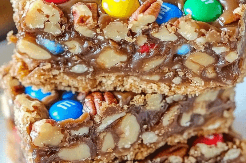 Butter Pecan M&M Magic Bars