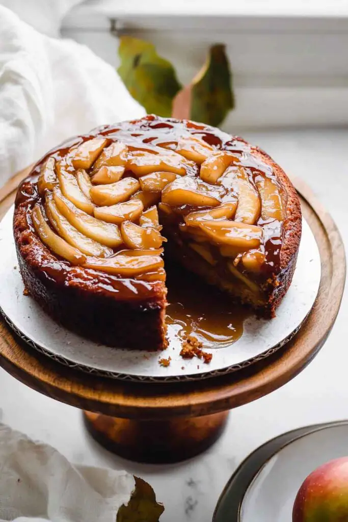 how to make Caramel Apple Upside Down Cake