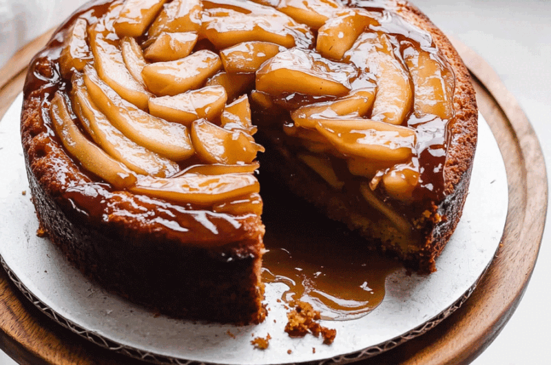 Caramel Apple Upside Down Cake