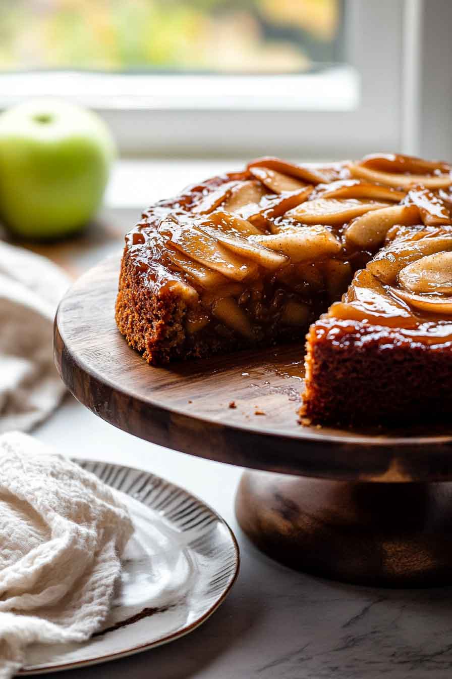 Caramel Apple Upside Down Cake