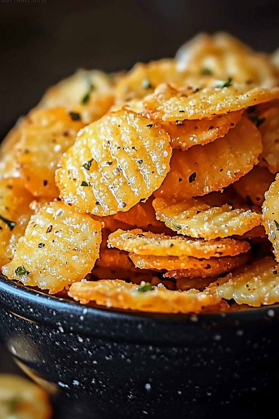 cheesy Garlic Ritz Bits Snacks