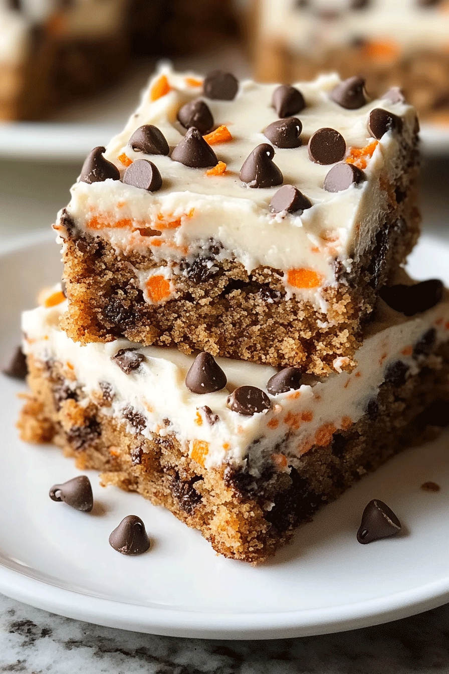 chocolate Chip Carrot Cake Bars