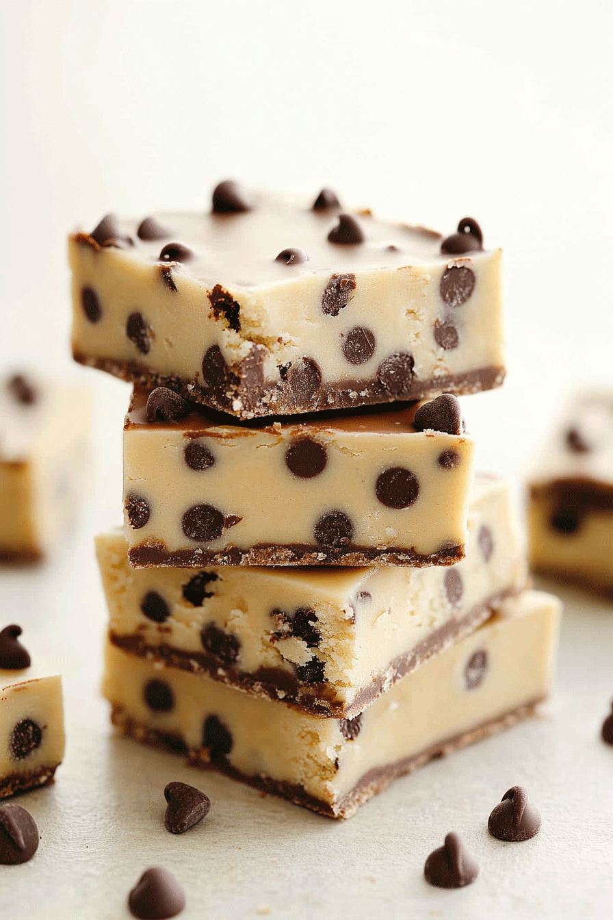 chocolate Chip Cookie Dough Bars