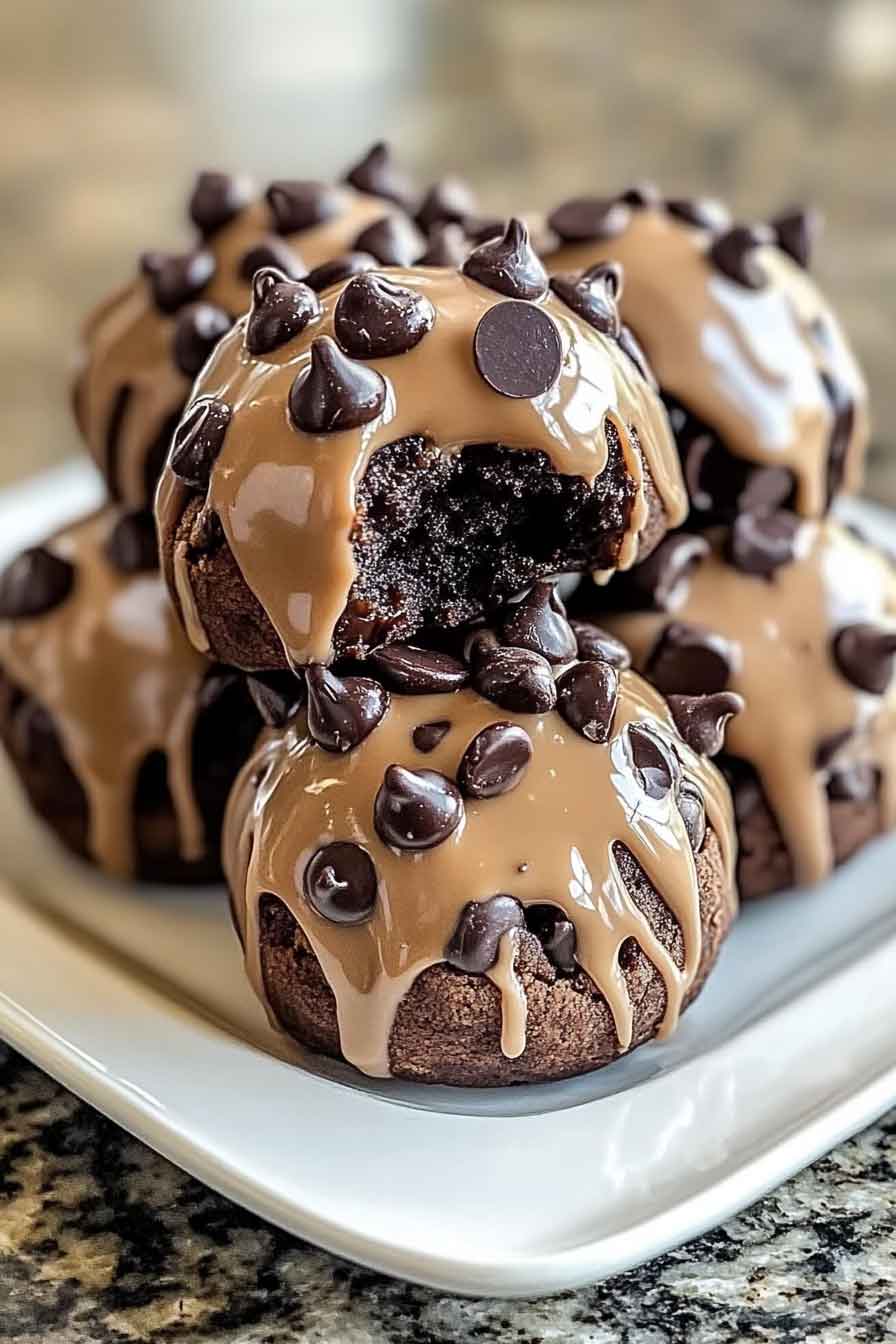 Chocolate Chip Cookie Dough Brownie Bombs