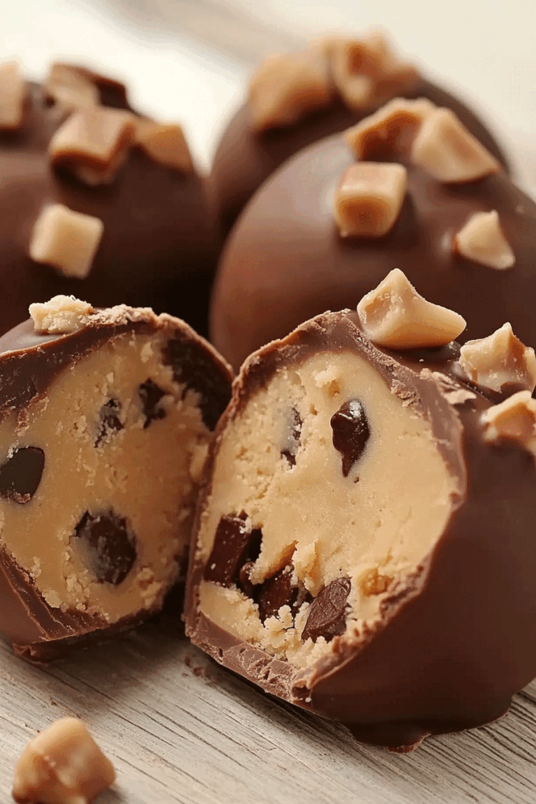 Chocolate Chip Cookie Dough Truffles