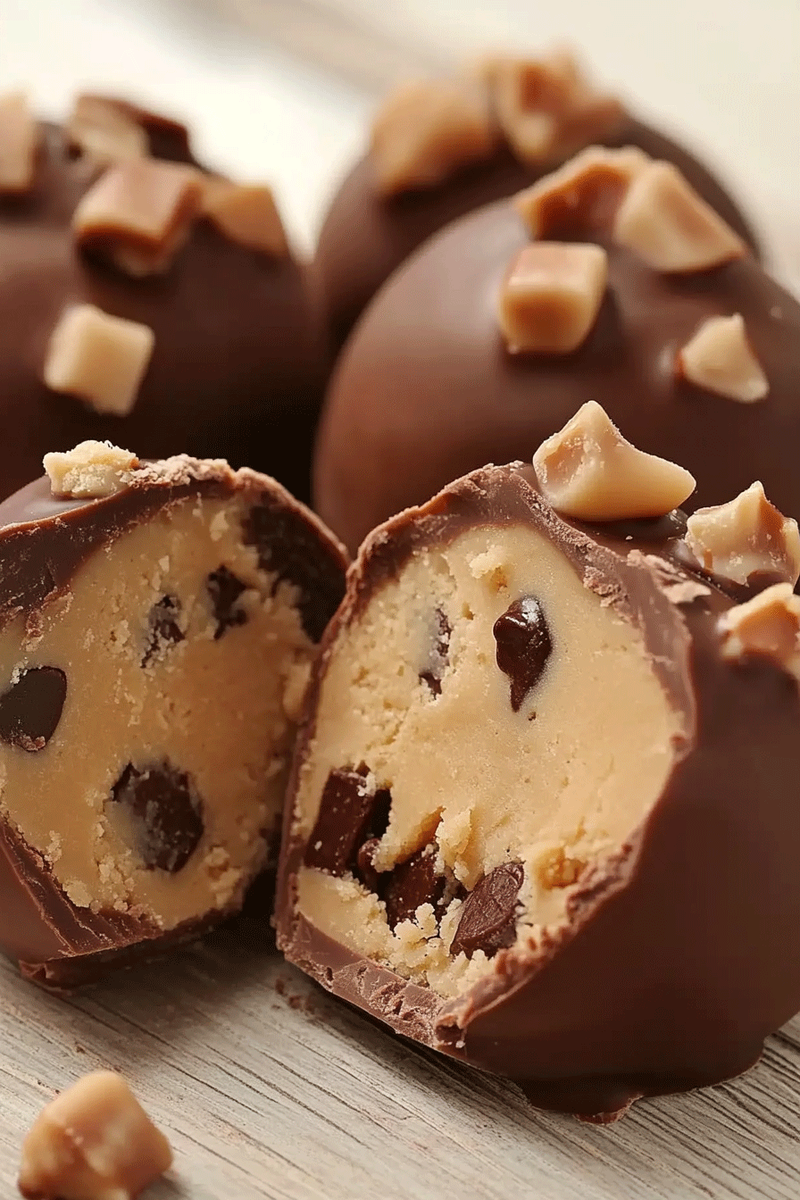 Chocolate Chip Cookie Dough Truffles