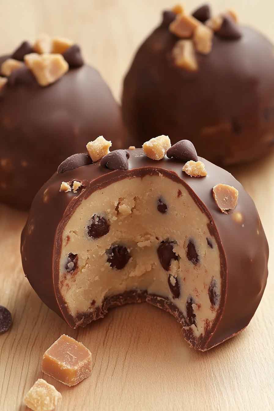 chocolate Chip Cookie Dough Truffles