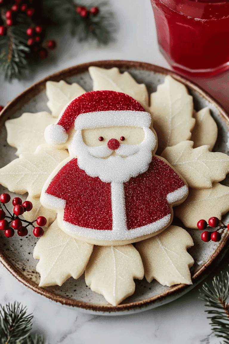 Christmas Santa Suit Sugar Cookies