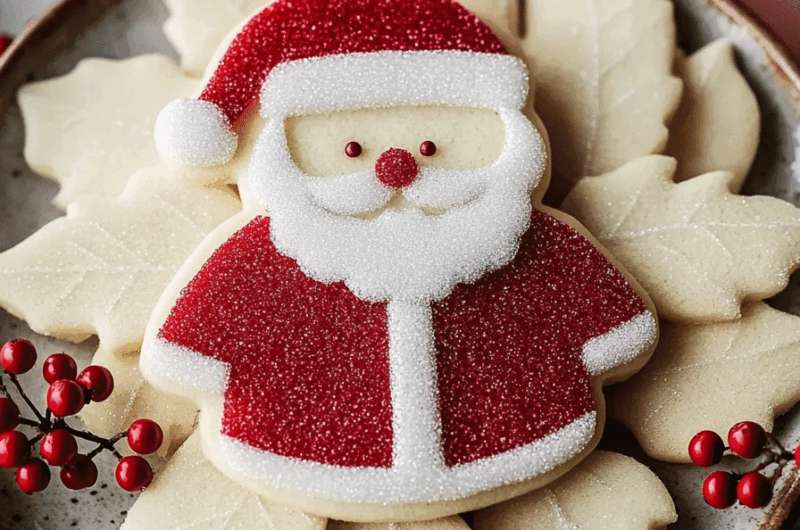 Christmas Santa Suit Sugar Cookies