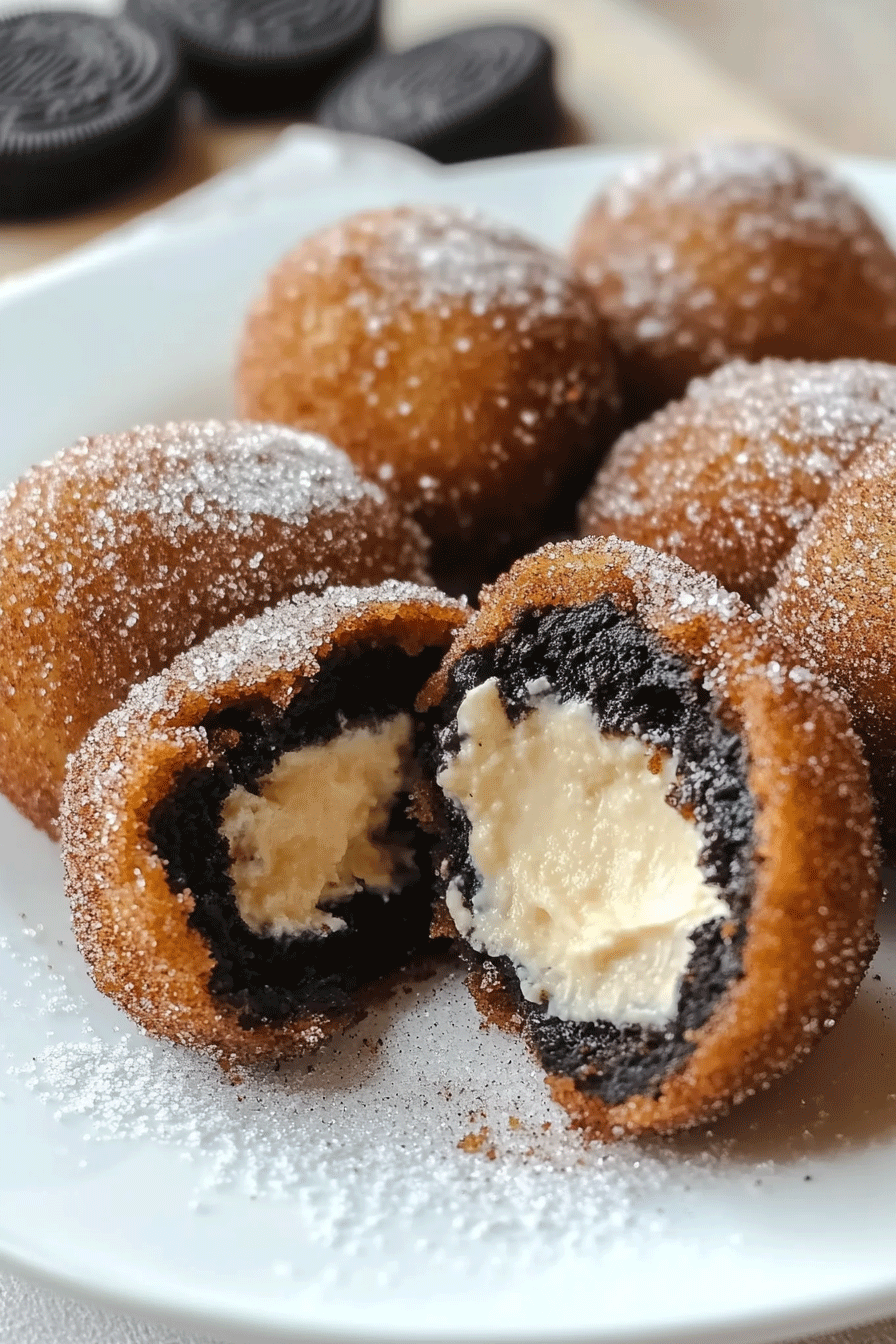 Churro Cheesecake Deep Fried Oreos