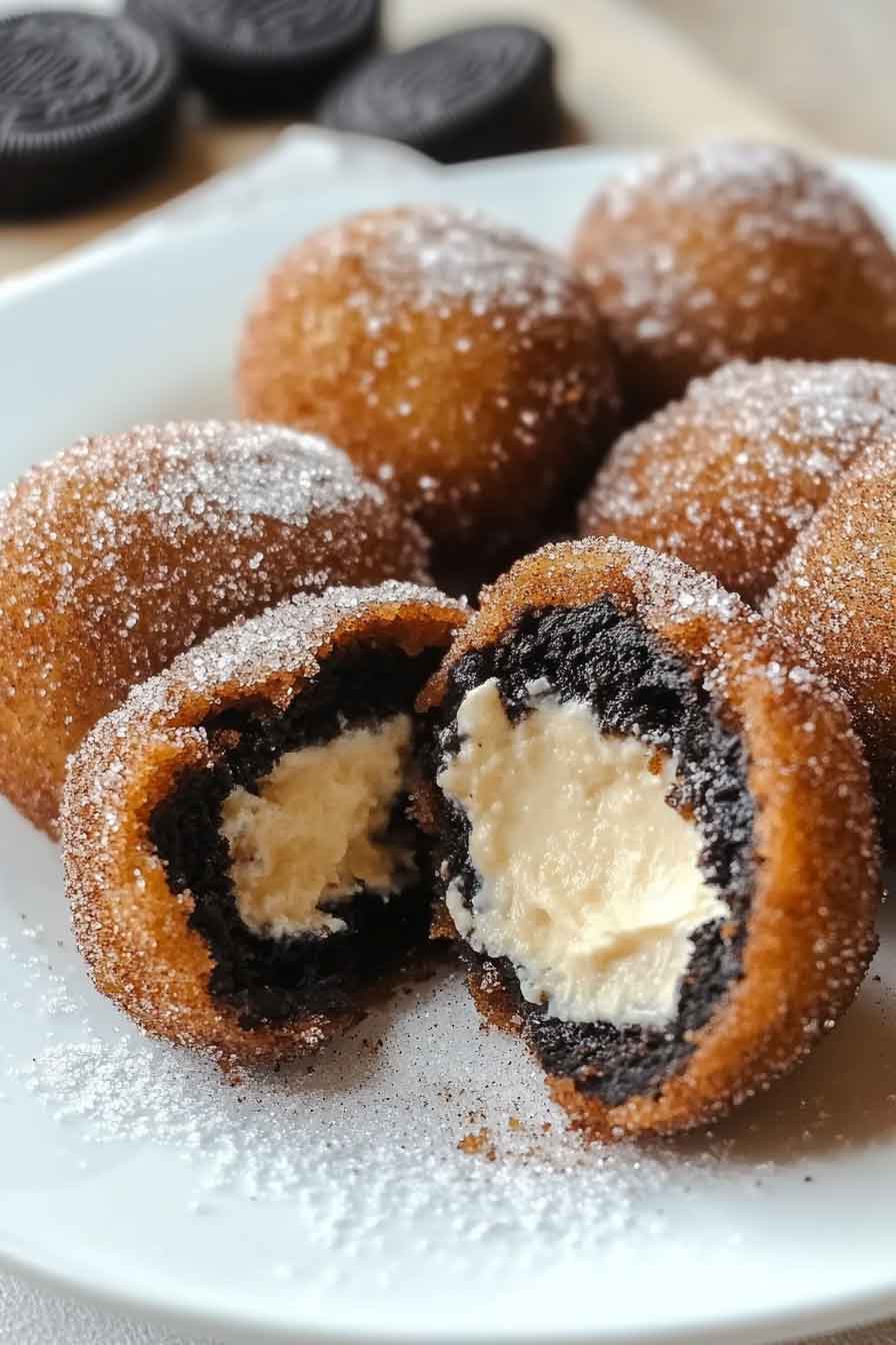 Churro Cheesecake Deep Fried Oreos