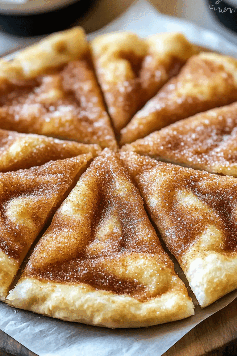 Cinnamon Sugar Pizza Crescent Rolls