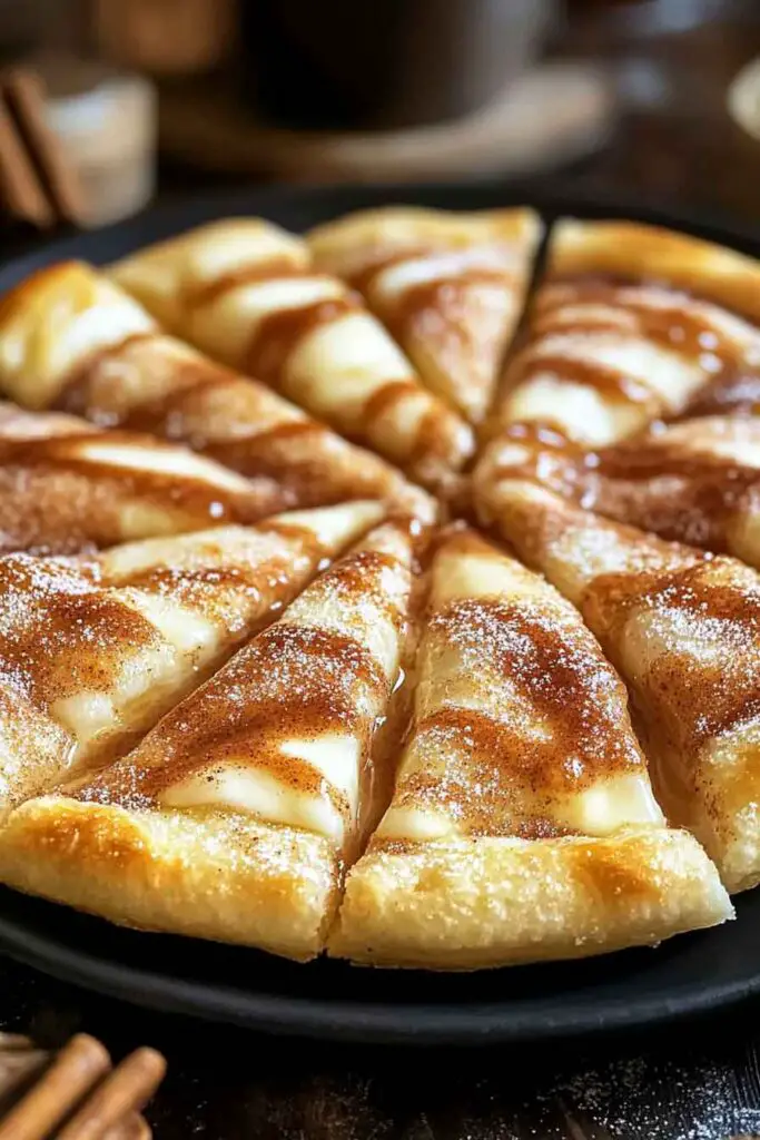 How to Make Cinnamon Sugar Pizza Crescent Rolls