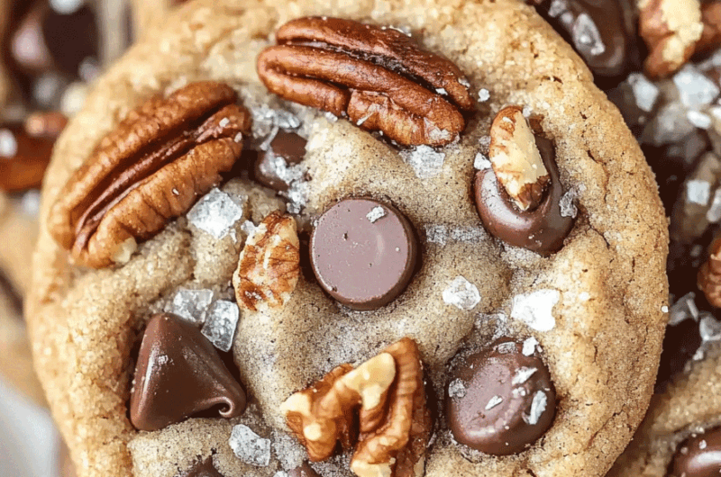 Cinnamon Sugar Praline Chocolate Chip Cookies