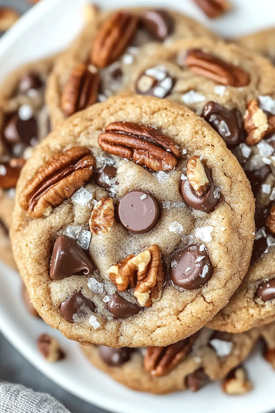 Cinnamon Sugar Praline Chocolate Chip Cookies