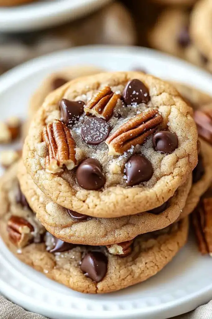Cinnamon Sugar Praline Chocolate Chip Cookies