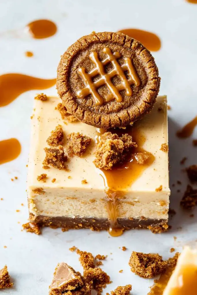 Cookie Butter Caramel Cheesecake 