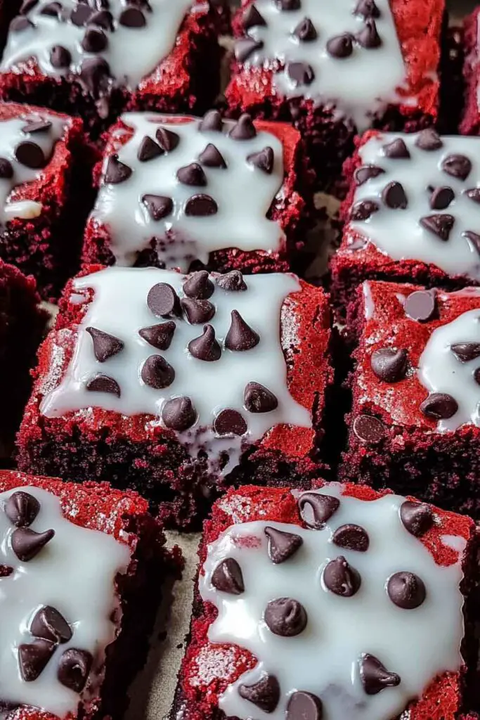 How to Serve Cookies & Cream Red Velvet Brownies