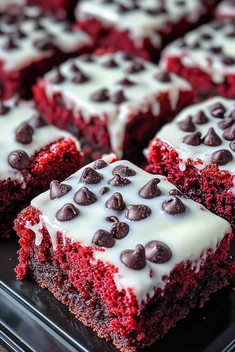 Cookies & Cream Red Velvet Brownies - Dessert Hungry