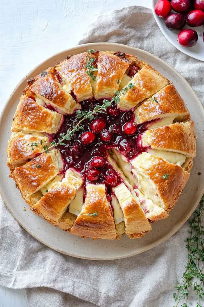 Cranberry Baked Brie 